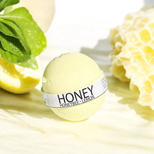 Honeybee Lemon Large Bath Bomb - 8oz