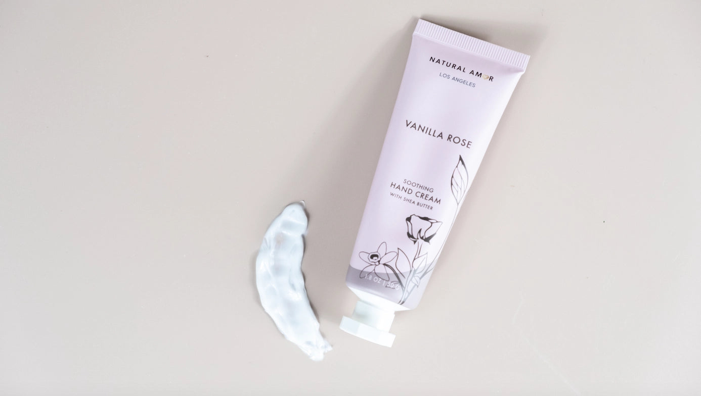 Rose Vanilla Hand Cream, Enriched with Shea Butter